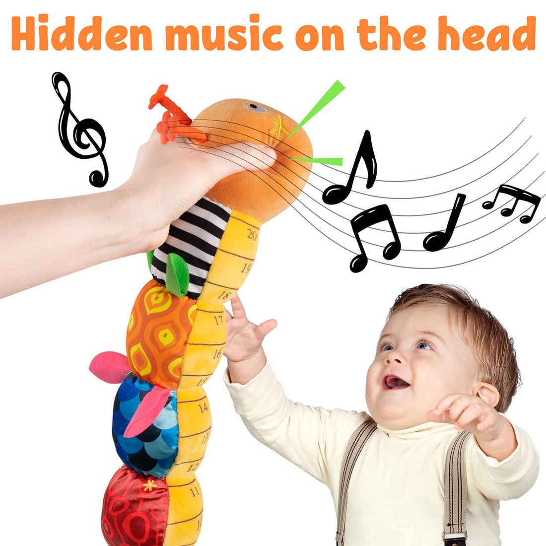 Montessori Stuffed Musical Caterpillar