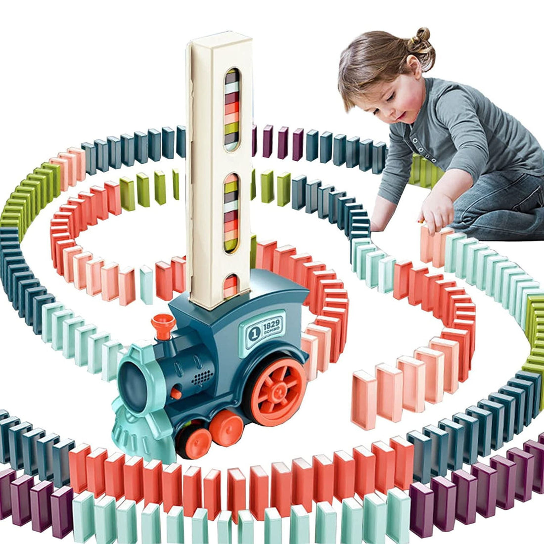 Montessori Domino Train