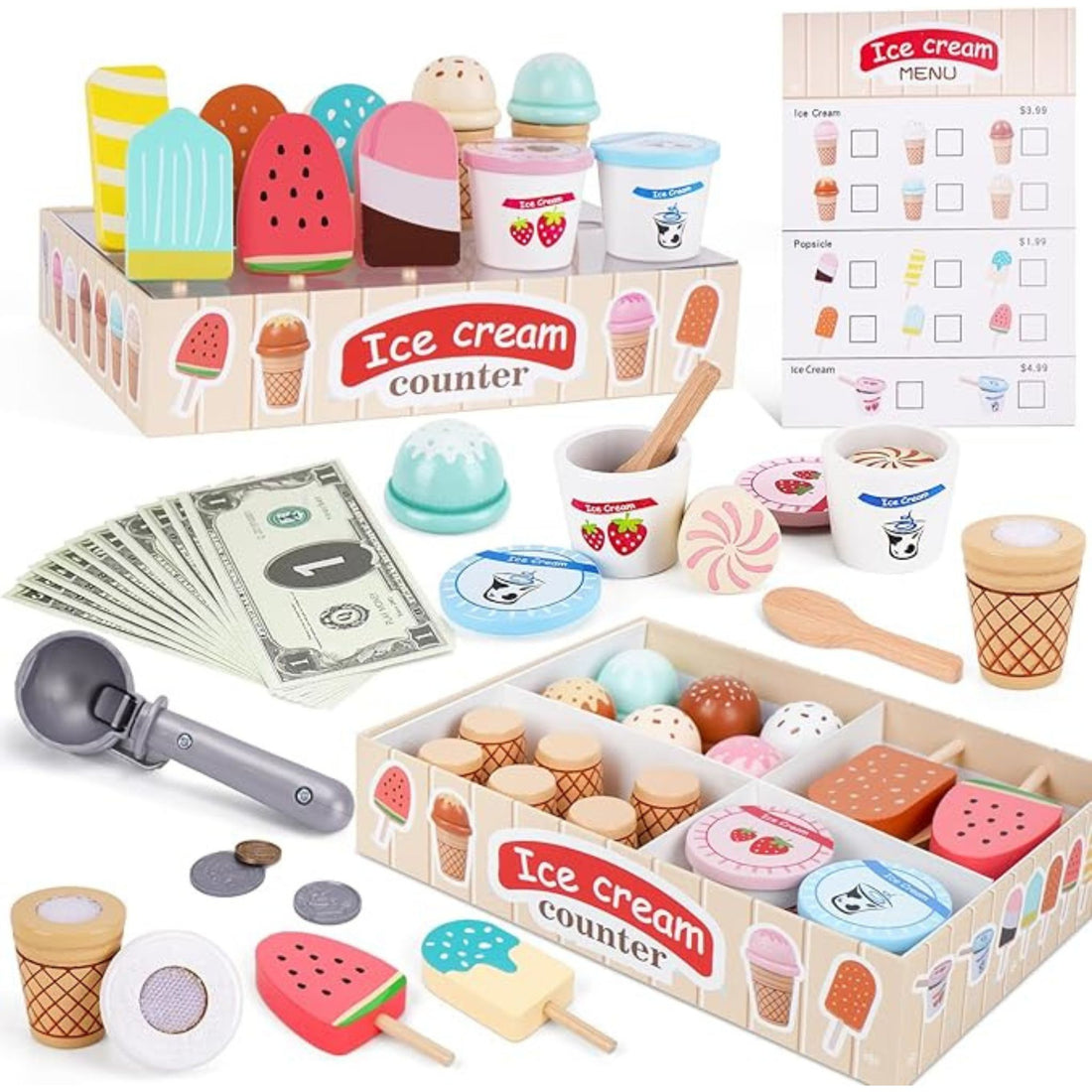 Montessori Ice Cream Counter