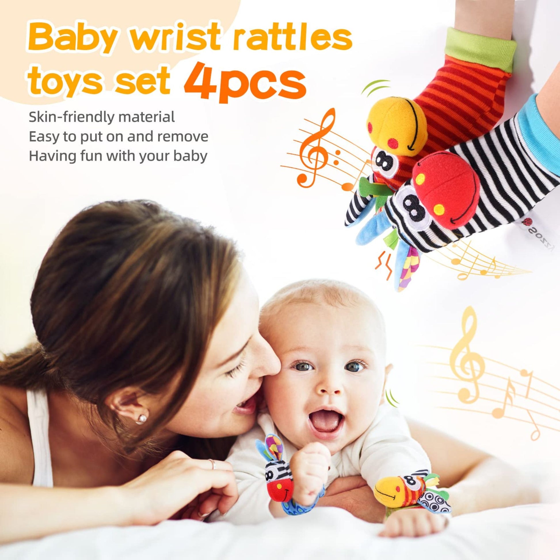 Montessori Rattle Socks Set - Main Image