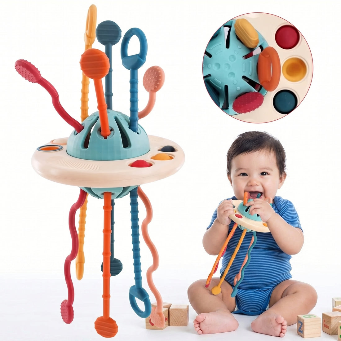 Montessori Silicone Pulling Toy