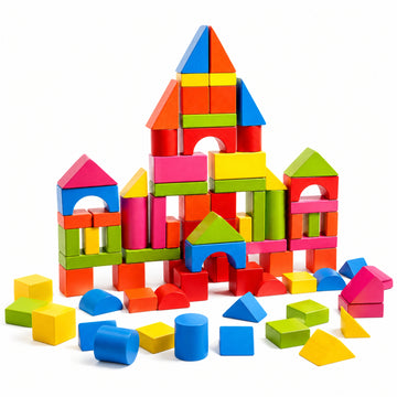 Montessori Wooden Building Blocks