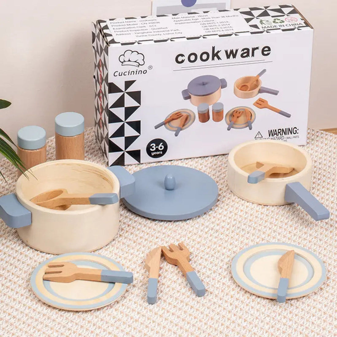 Montessori Wooden Kitchen Toy Set
