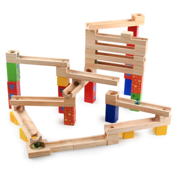 Montessori Wooden Marble Run