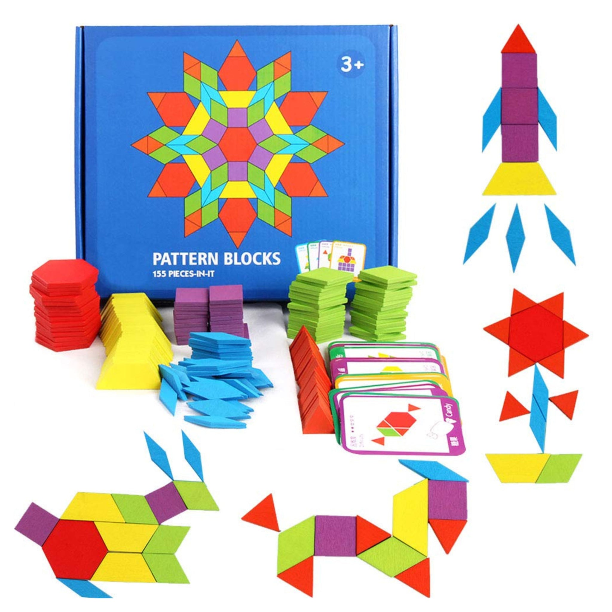 Montessori Wooden Pattern Blocks